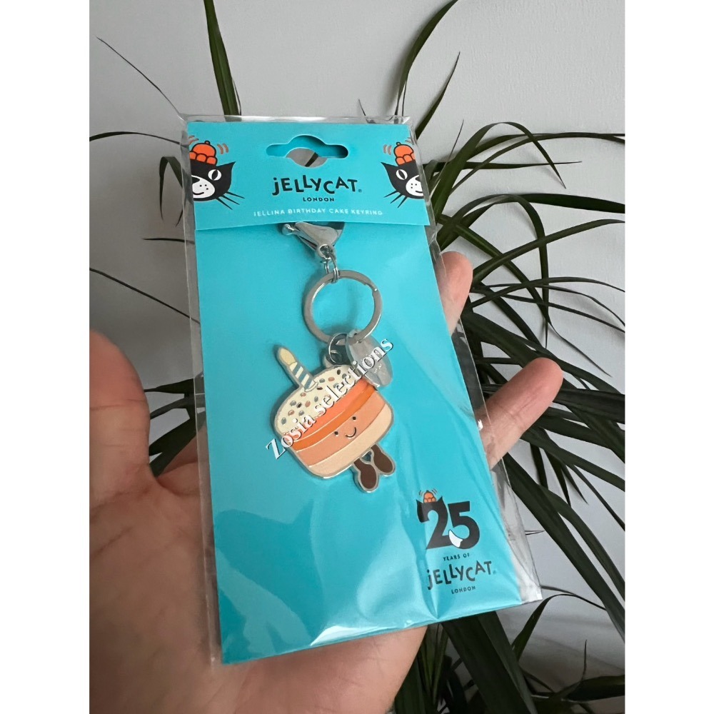 🇫🇷法國直送 Jellycat 25周年紀念蛋糕鑰匙圈 Jellina Birthday Cake Keyring-細節圖3