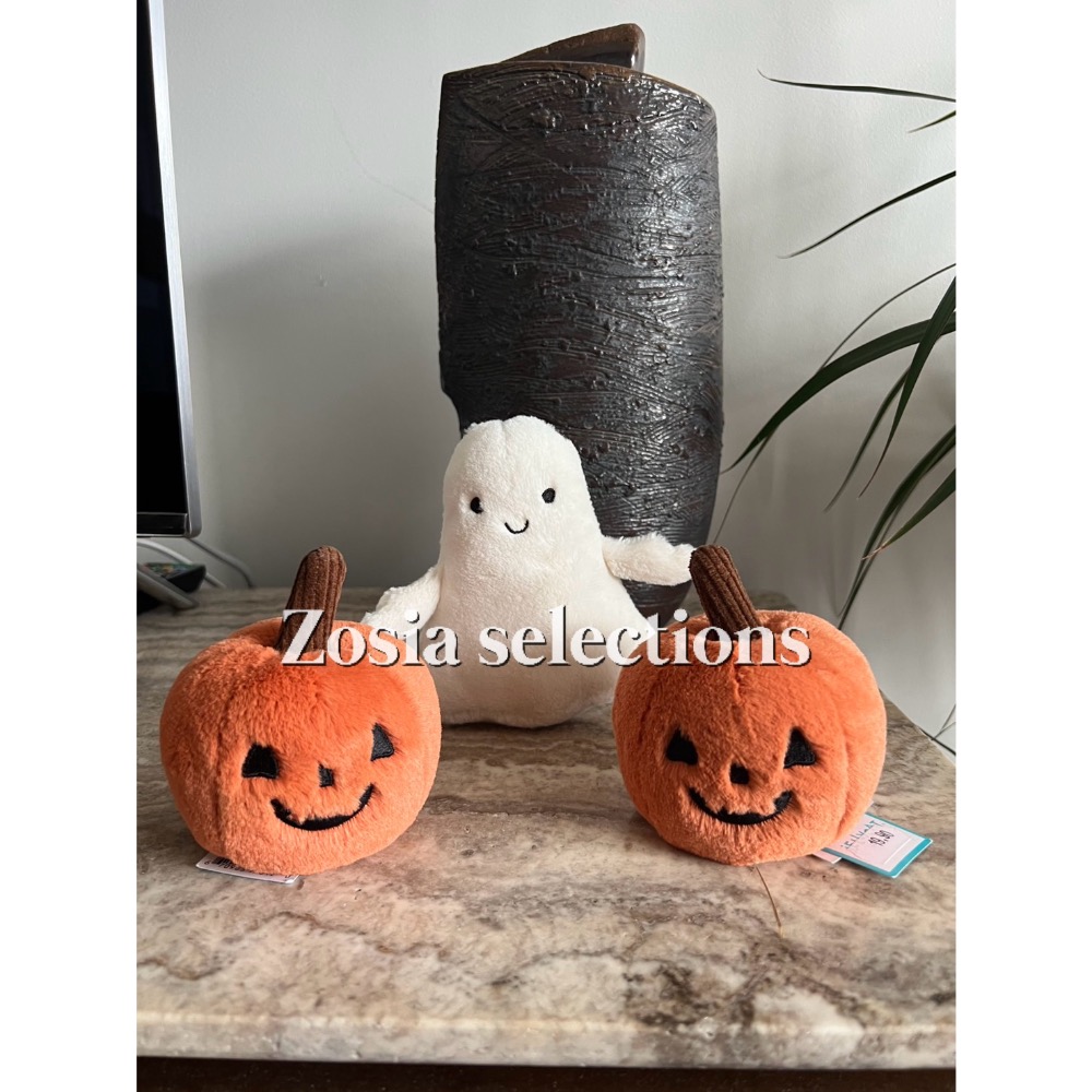 🇫🇷法國直送 Jellycat 萬聖節系列Ooky Jack O Lantern 2024舊款小南瓜  娃娃玩偶-細節圖3