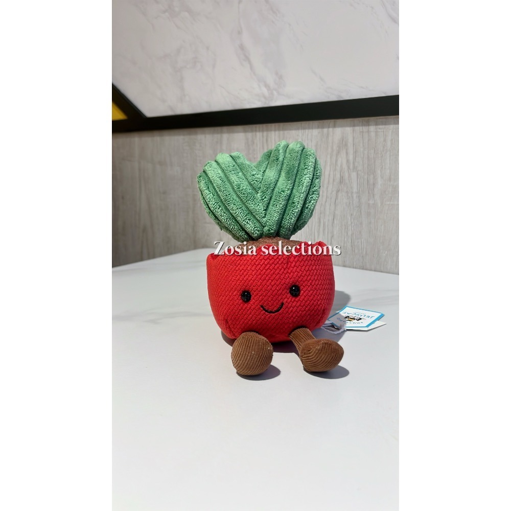 🇫🇷法國直送 Jellycat Amuseables Kerrii Cactus ❤️心型仙人掌盆栽娃娃 裝飾盆栽-細節圖3
