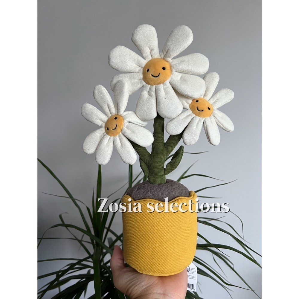 🇫🇷法國直送 Jellycat Amuseables Daisy 白色雛菊盆栽娃娃 娃娃玩偶 裝飾盆栽-規格圖4