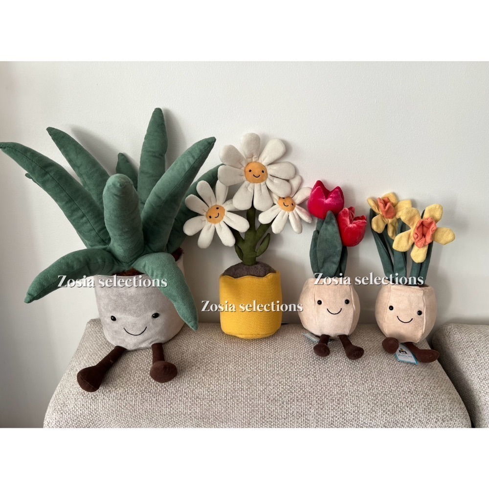 🇫🇷法國直送 Jellycat Amuseables Aloe Vera Big 蘆薈盆栽娃娃 絕版 裝飾盆栽-細節圖3
