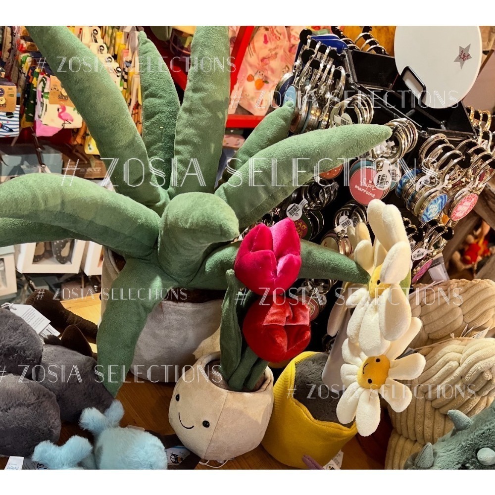 🇫🇷法國直送 Jellycat Amuseables Aloe Vera Big 蘆薈盆栽娃娃 絕版 裝飾盆栽-細節圖4