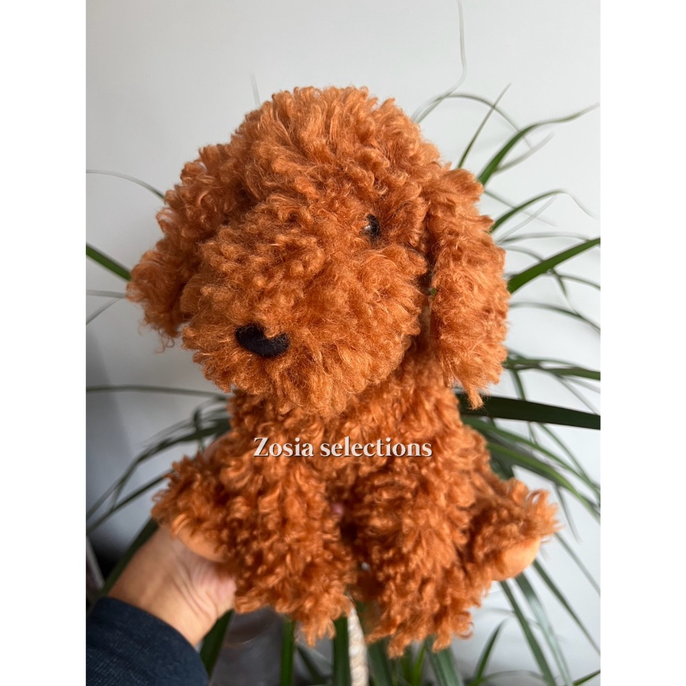 🇫🇷法國直送 Jellycat Cooper Doodle Dog 紅貴賓狗 退休款 絕版娃娃 娃娃玩偶-細節圖5