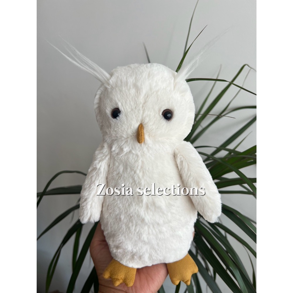 🇫🇷法國直送 Jellycat Bashful Owl 白色貓頭鷹 貓頭鷹 絕版玩偶 退休款 娃娃-細節圖2