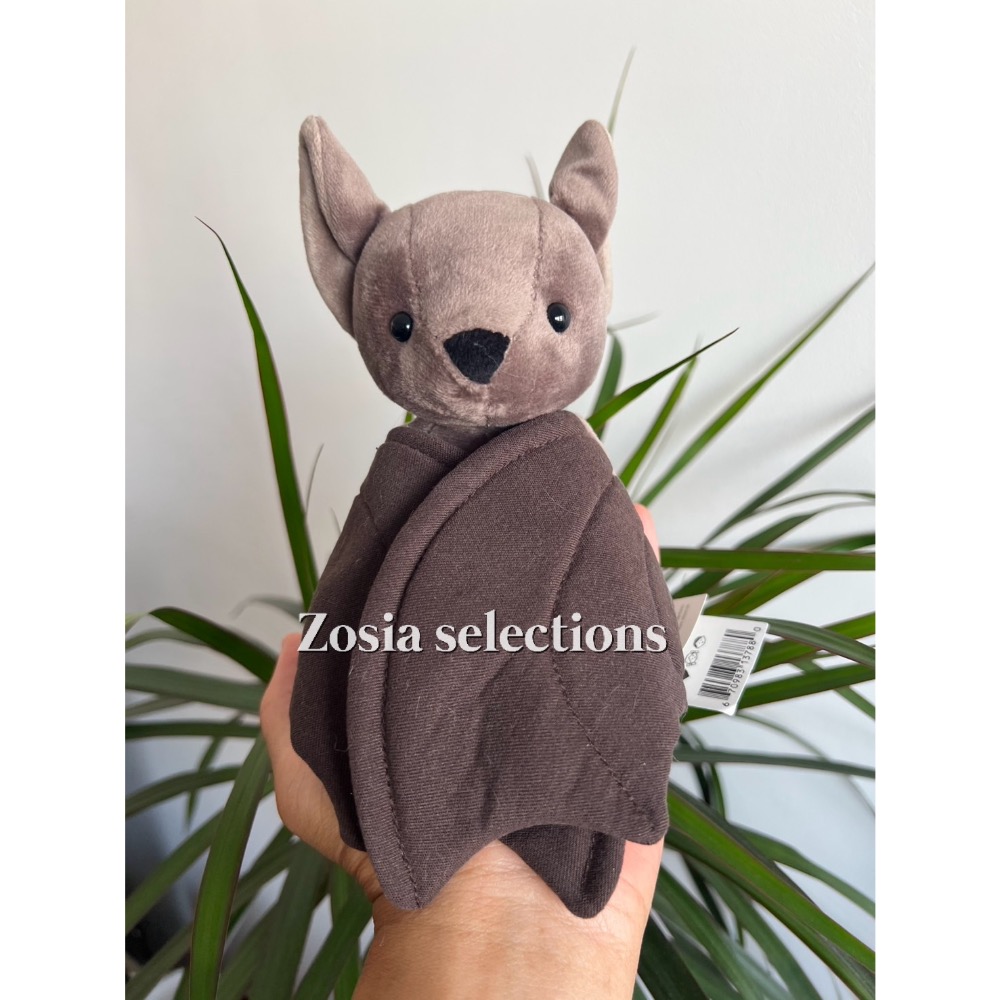 🇫🇷法國直送 Jellycat Wrapabat Brown 棕色蝙蝠 娃娃 翅膀可開闔 玩偶 絕版 退休款-細節圖3