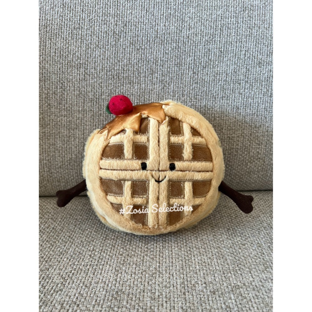 🇫🇷法國直送 Jellycat草莓格子鬆餅 Amuseables Rene Waffle華夫餅 甜點點心 娃娃玩偶-規格圖2