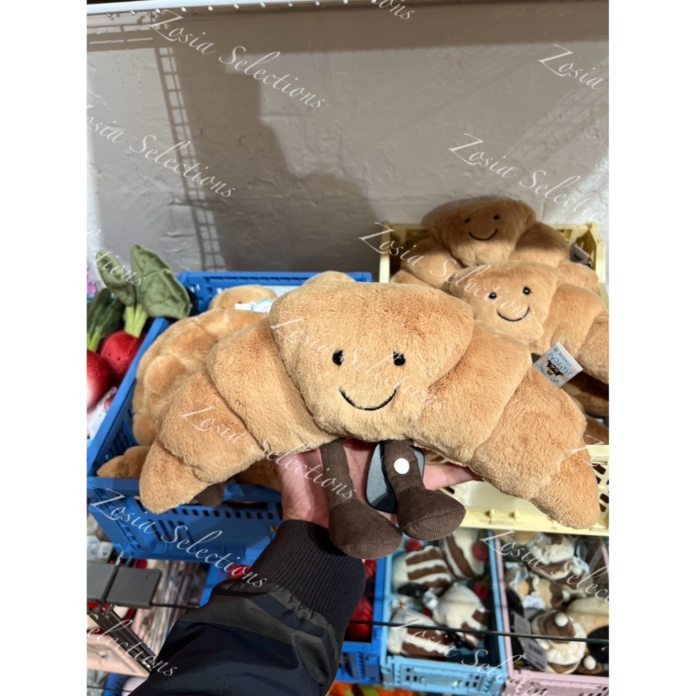 🇫🇷法國直送 Jellycat 可頌麵包娃娃 Amuseables Croissant 可頌玩偶-規格圖2