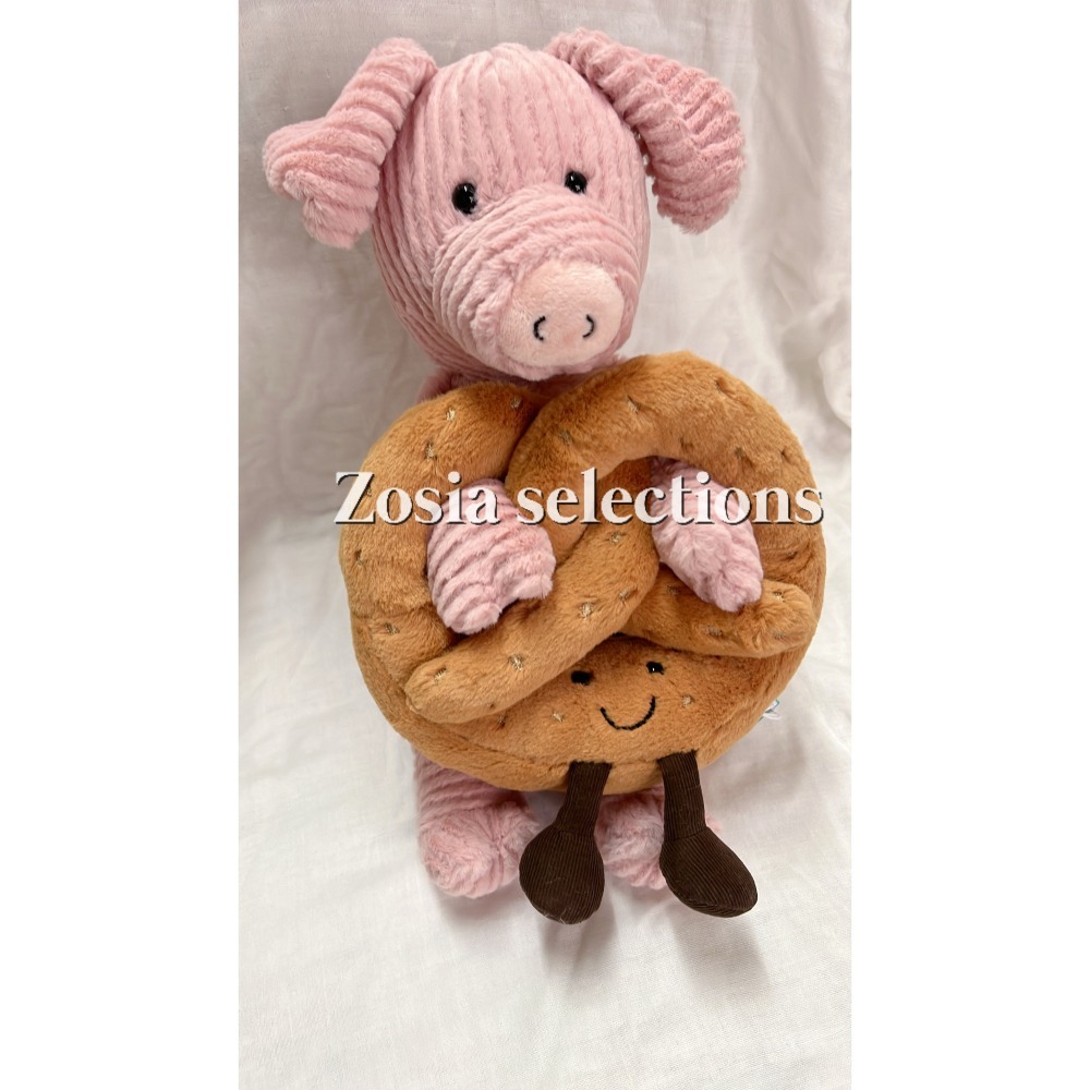 🇫🇷法國直送 Jellycat Amuseables Pretzel 蝴蝶餅 鹼水結娃娃 麵包點心玩偶-細節圖4