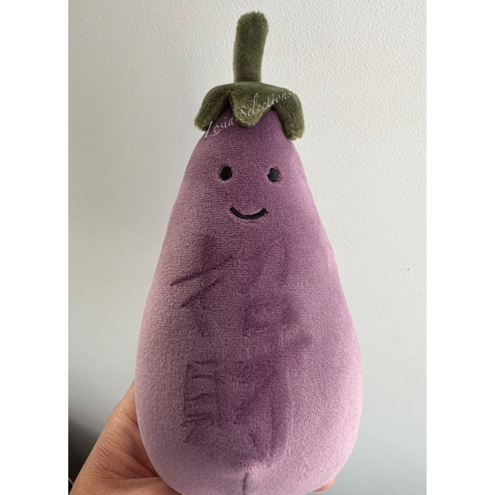 🇫🇷法國直送 Jellycat 茄子娃娃 Amuseables Aubergine 蔬菜植物 玩偶娃娃-規格圖2