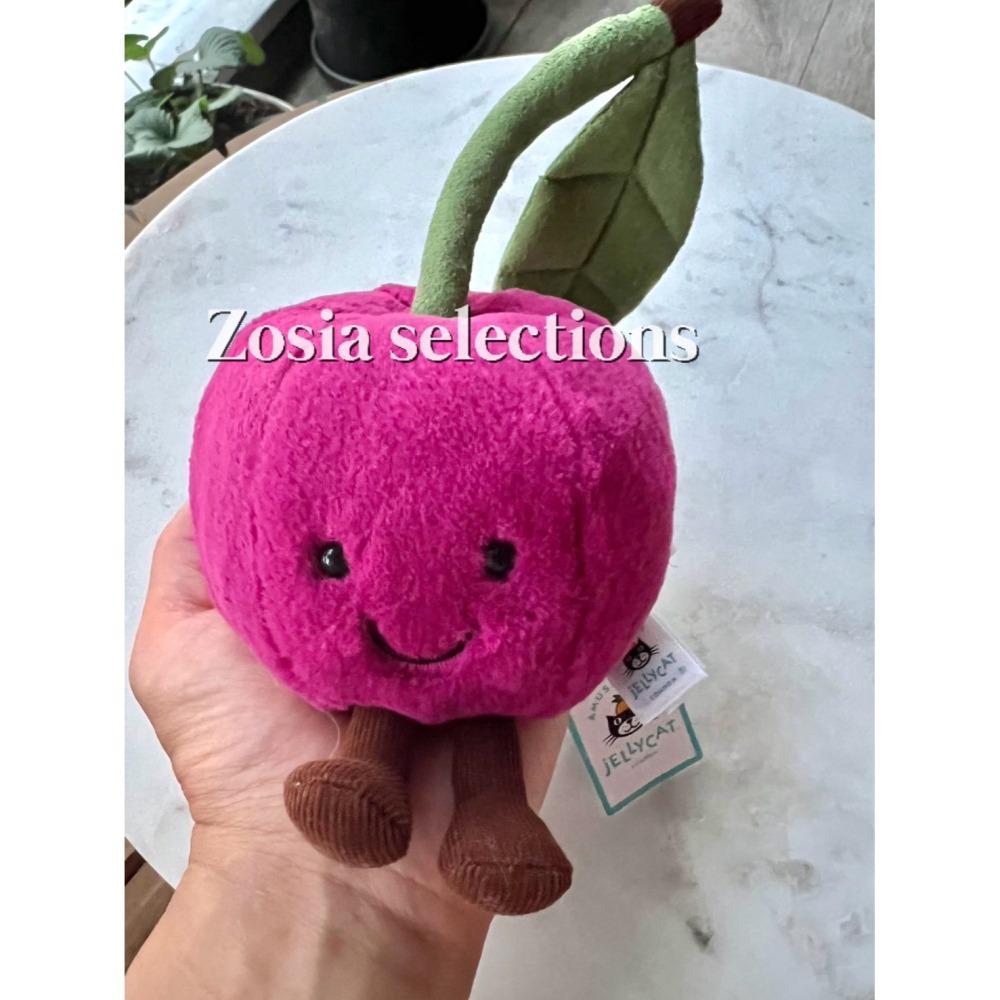 🇫🇷法國直送 Jellycat 櫻桃娃娃 Amuseables Cherry 水果玩偶娃娃-細節圖4