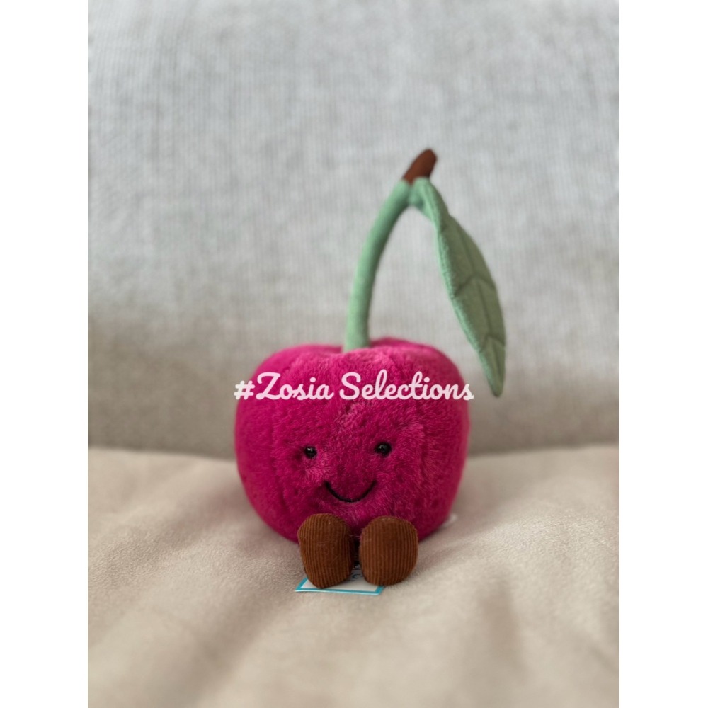 🇫🇷法國直送 Jellycat 櫻桃娃娃 Amuseables Cherry 水果玩偶娃娃-細節圖5