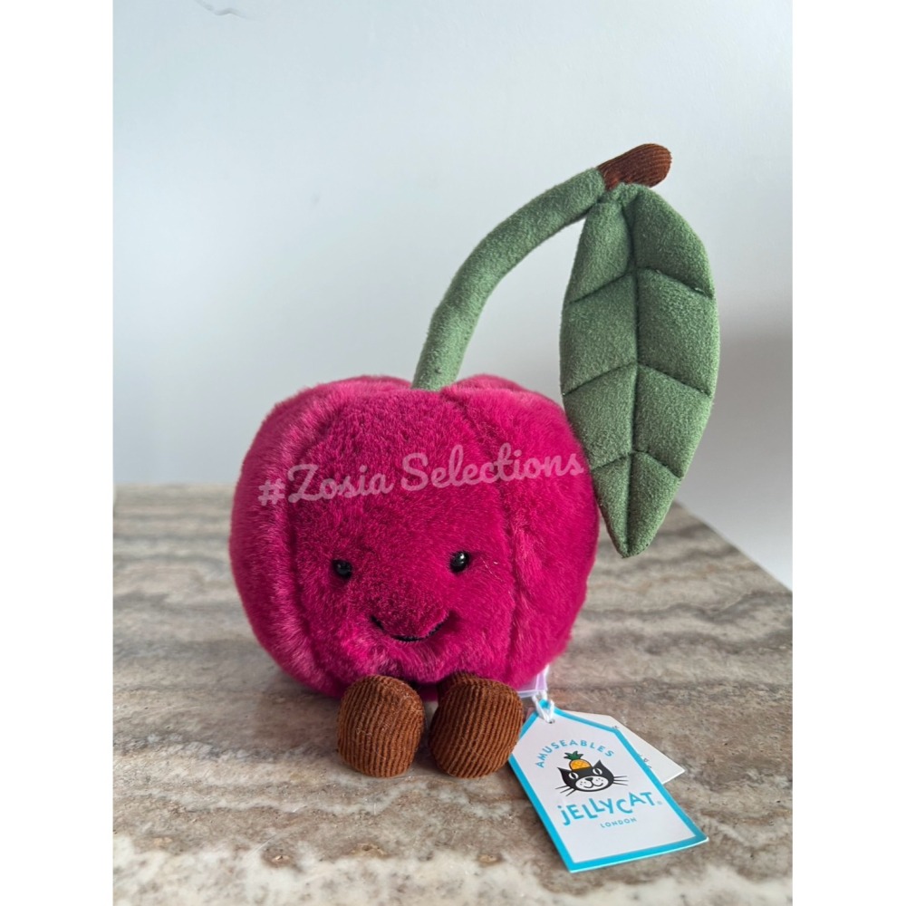 🇫🇷法國直送 Jellycat 櫻桃娃娃 Amuseables Cherry 水果玩偶娃娃-細節圖6