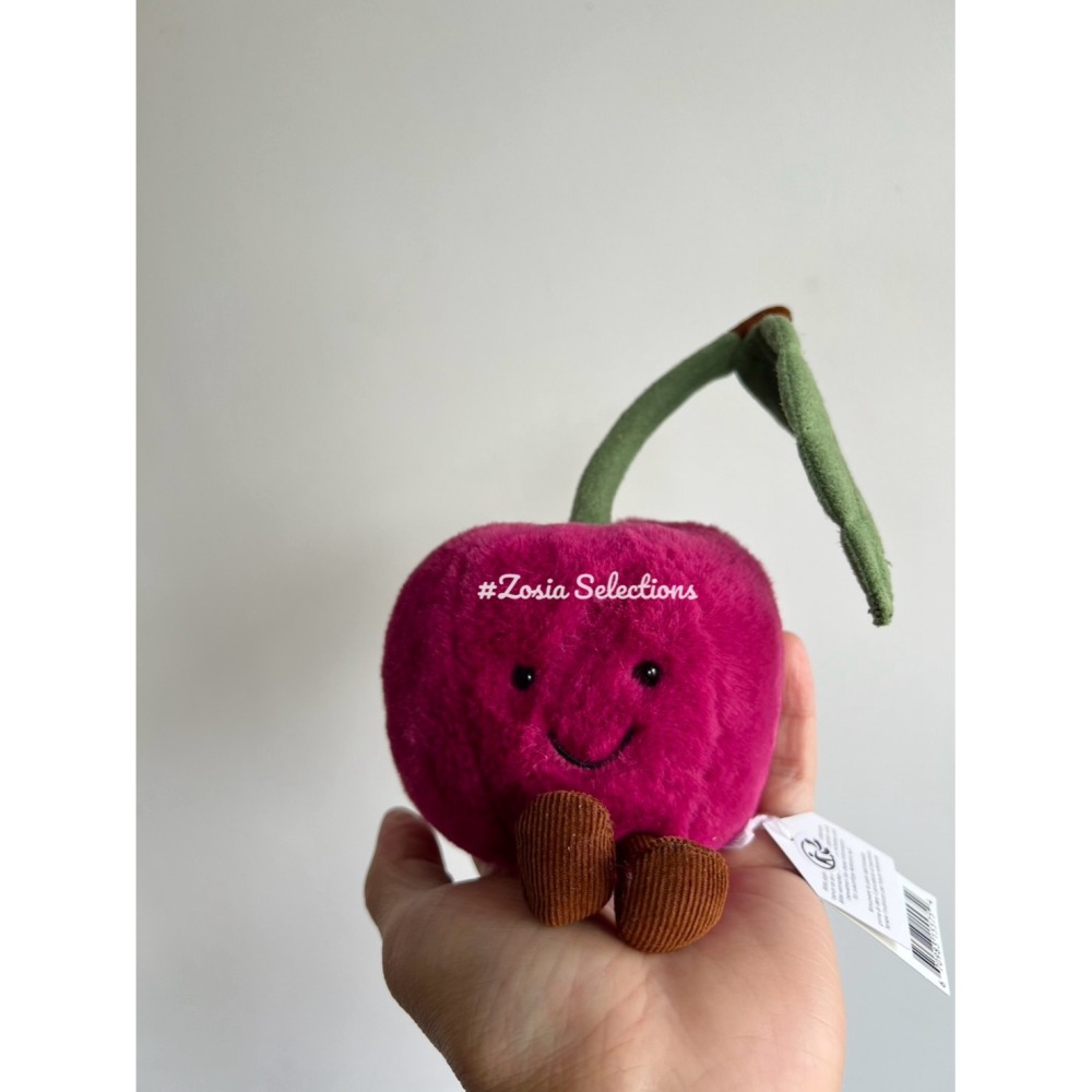 🇫🇷法國直送 Jellycat 櫻桃娃娃 Amuseables Cherry 水果玩偶娃娃-細節圖7