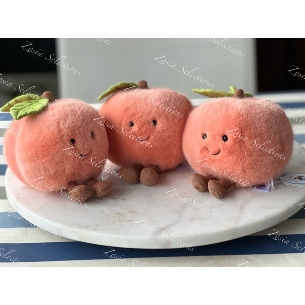 🇫🇷法國直送 Jellycat 水蜜桃娃娃 Amuseables Peach 毛桃 水果 玩偶娃娃-細節圖7