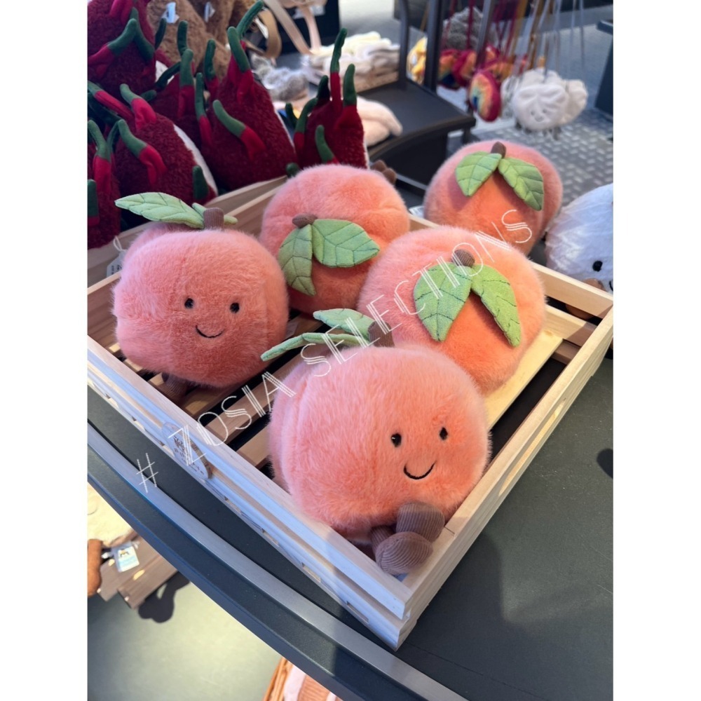 🇫🇷法國直送 Jellycat 水蜜桃娃娃 Amuseables Peach 毛桃 水果 玩偶娃娃-細節圖11