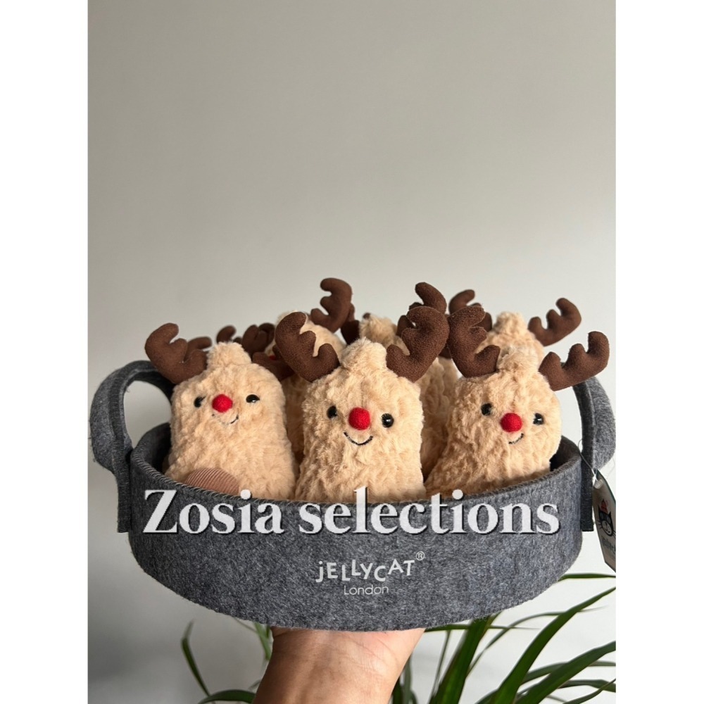 🇫🇷法國直送 Jellycat 麋鹿花生 Amuseables Peanut Reindeer 聖誕節 玩偶娃娃-細節圖2