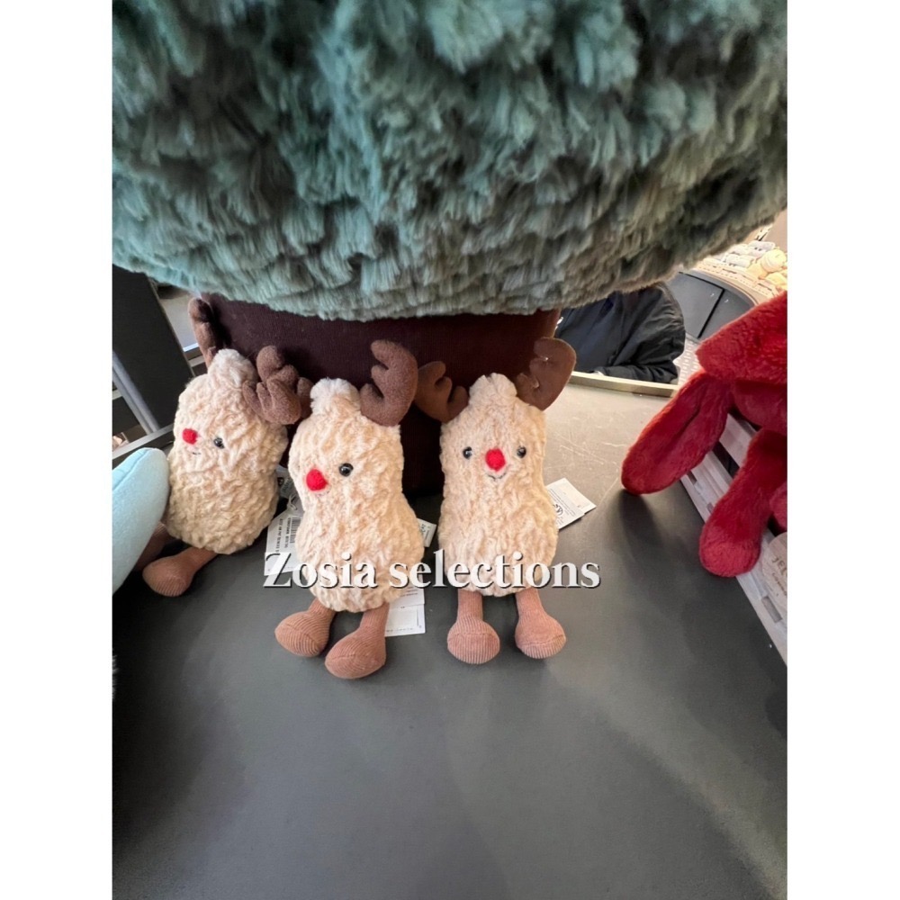 🇫🇷法國直送 Jellycat 麋鹿花生 Amuseables Peanut Reindeer 聖誕節 玩偶娃娃-細節圖5