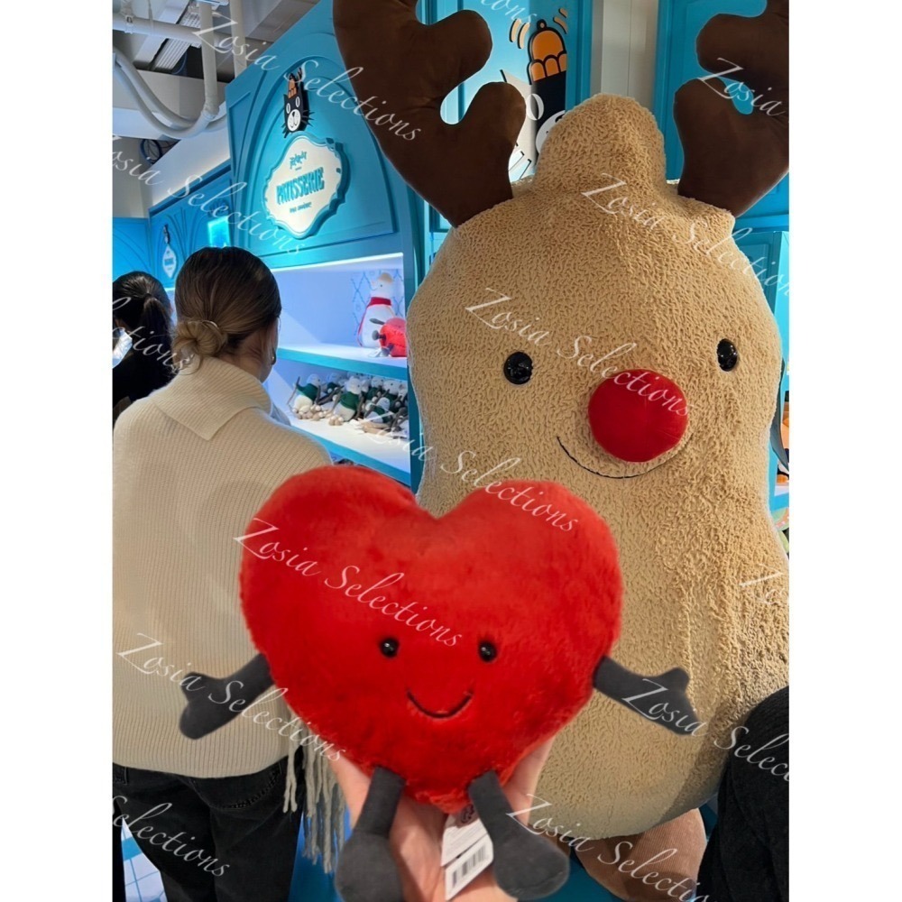 🇫🇷法國直送 Jellycat 麋鹿花生 Amuseables Peanut Reindeer 聖誕節 玩偶娃娃-細節圖6