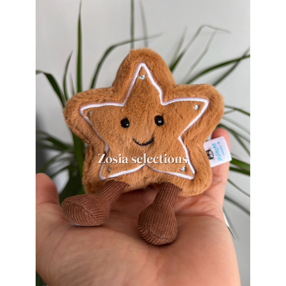 🇫🇷法國直送 Jellycat 聖誕星星餅乾娃娃 Amuseables Star Cookie 聖誕節 裝飾玩偶-規格圖3