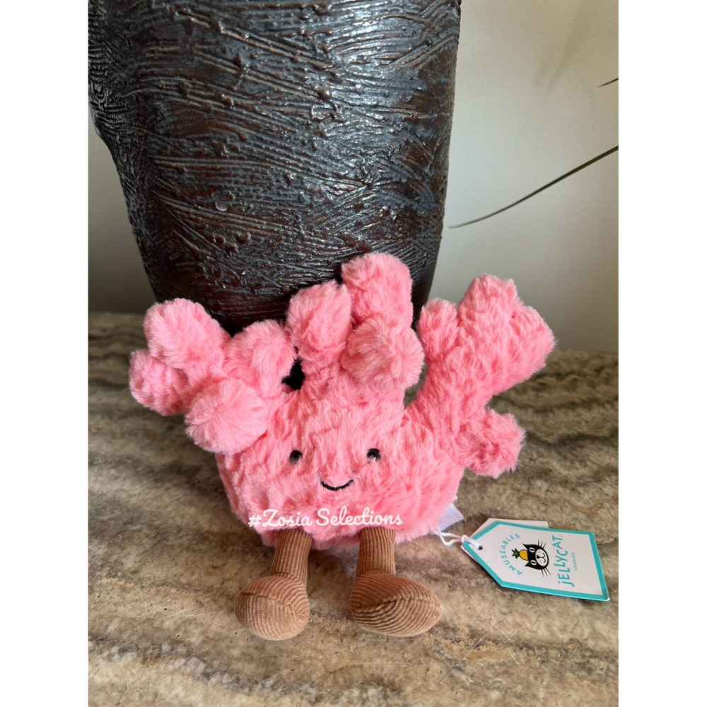 🇫🇷法國直送 Jellycat 粉紅珊瑚 Amuseables Coral 夏日系列 娃娃玩偶-細節圖2