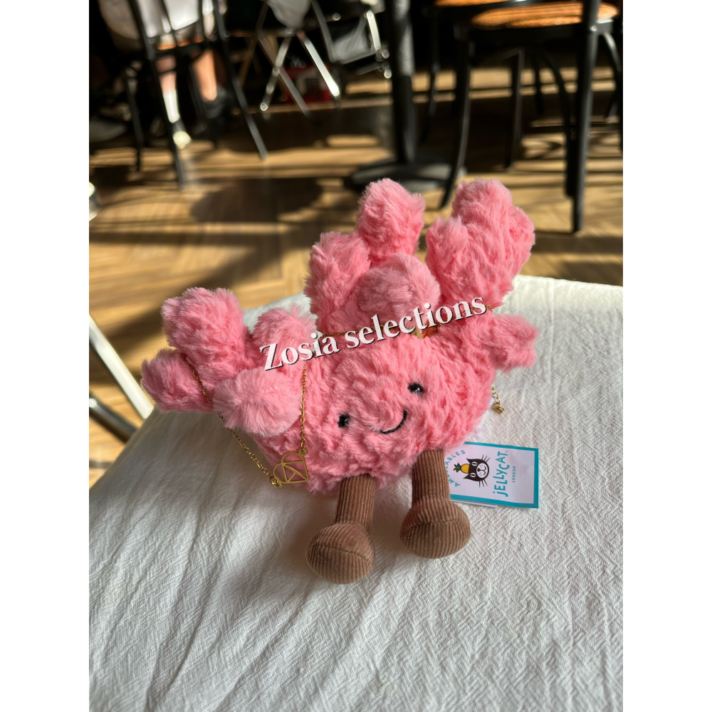 🇫🇷法國直送 Jellycat 粉紅珊瑚 Amuseables Coral 夏日系列 娃娃玩偶-細節圖5