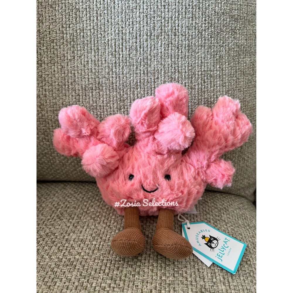 🇫🇷法國直送 Jellycat 粉紅珊瑚 Amuseables Coral 夏日系列 娃娃玩偶-規格圖5
