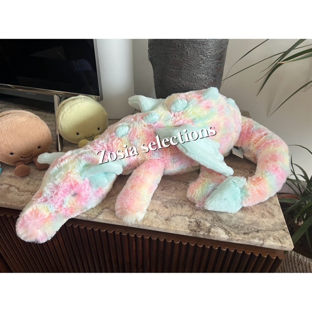 🇫🇷法國直送 Jellycat 棉花糖龍 Lazulia Dragon 繽紛雲彩龍 娃娃 玩偶-細節圖2