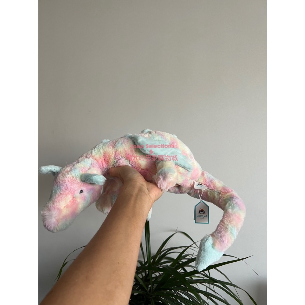 🇫🇷法國直送 Jellycat 棉花糖龍 Lazulia Dragon 繽紛雲彩龍 娃娃 玩偶-細節圖5