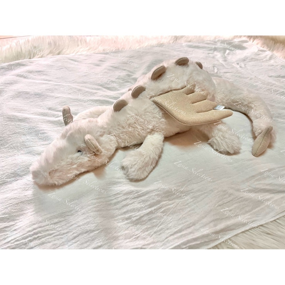 🇫🇷法國直送 Jellycat 白色雪龍 Snow Dragon 娃娃 玩偶-細節圖2