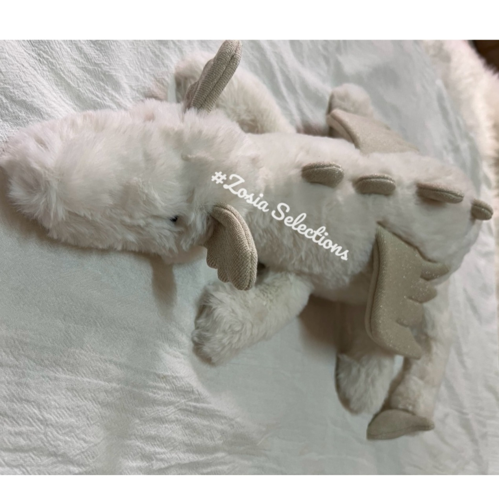 🇫🇷法國直送 Jellycat 白色雪龍 Snow Dragon 娃娃 玩偶-細節圖3