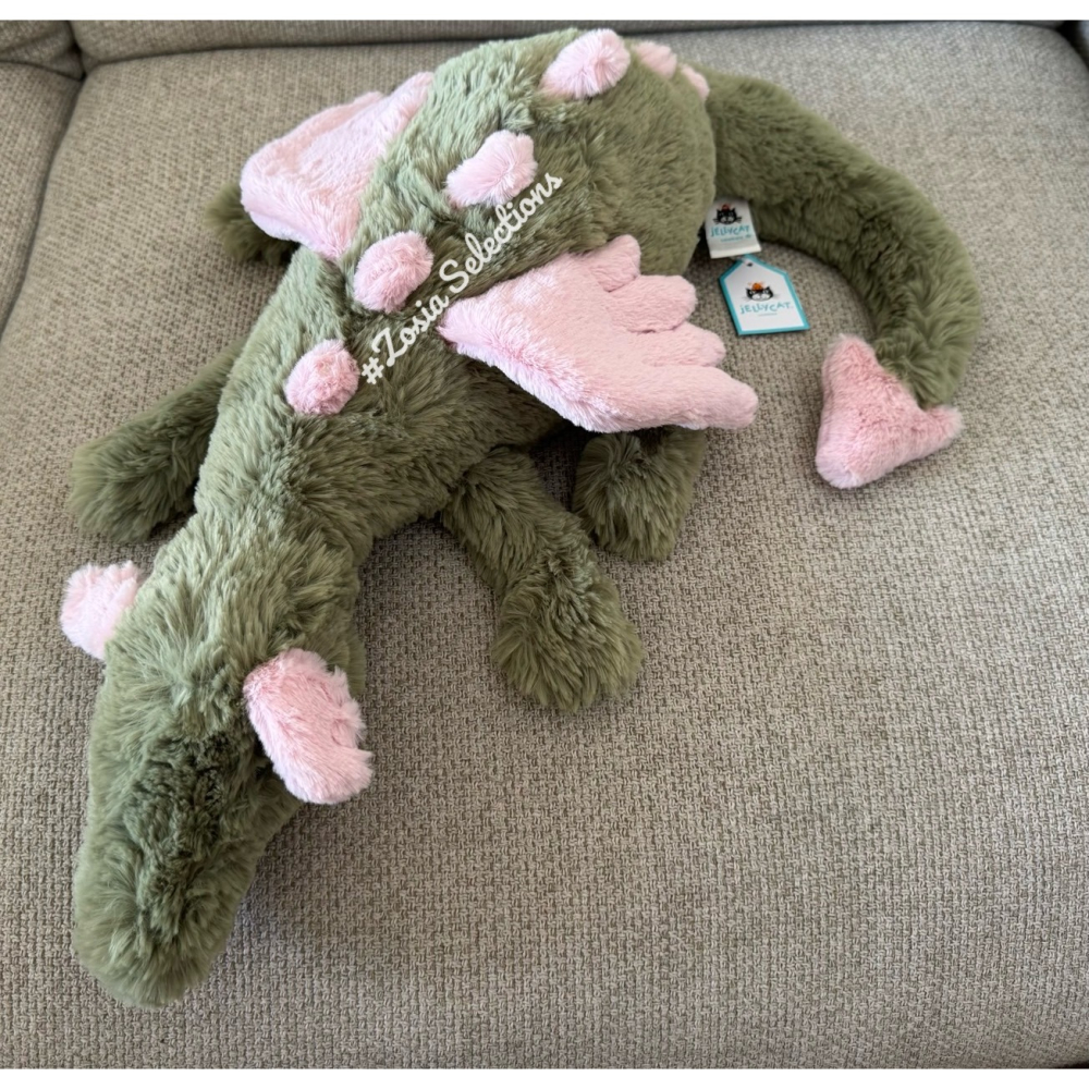 🇫🇷法國直送 Jellycat 抹茶龍 Malachy Dragon 娃娃 玩偶-細節圖5