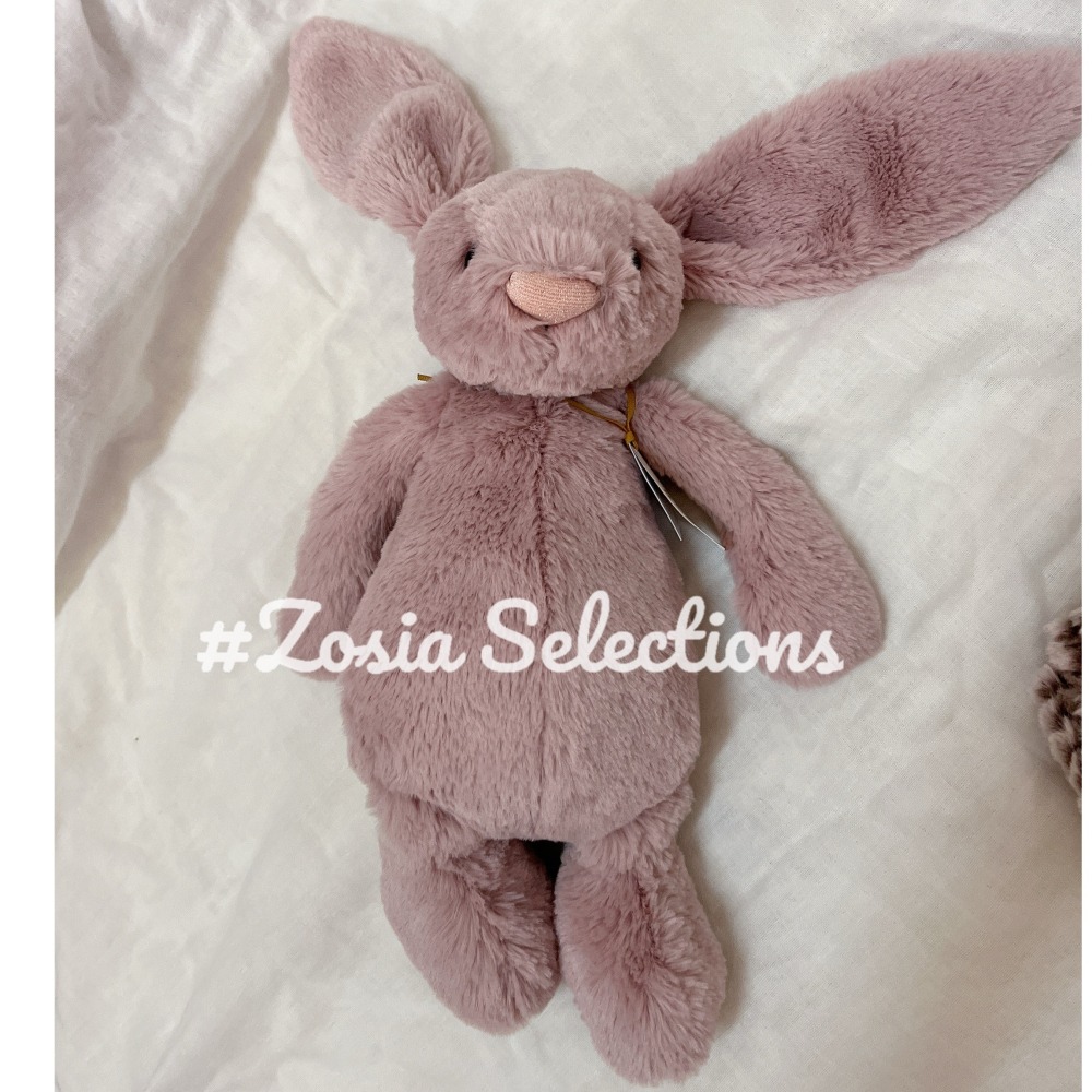 🇫🇷法國直送 Jellycat ✨金標_Rosa 玫粉兔 Bashful Luxe Bunny Rosa 兔子娃娃-細節圖2