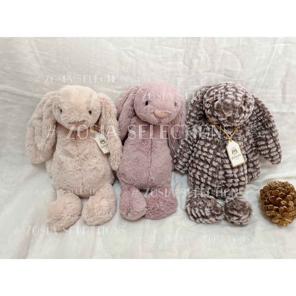 🇫🇷法國直送 Jellycat ✨金標_Rosa 玫粉兔 Bashful Luxe Bunny Rosa 兔子娃娃-細節圖3