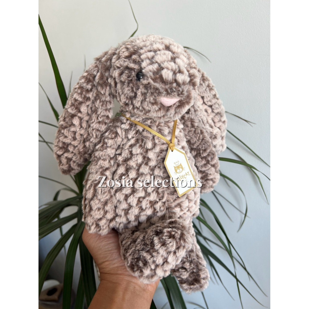 🇫🇷法國直送Jellycat✨金標_Pine 松果兔 Bashful Luxe Bunny Pine 絕版兔子娃娃-細節圖4