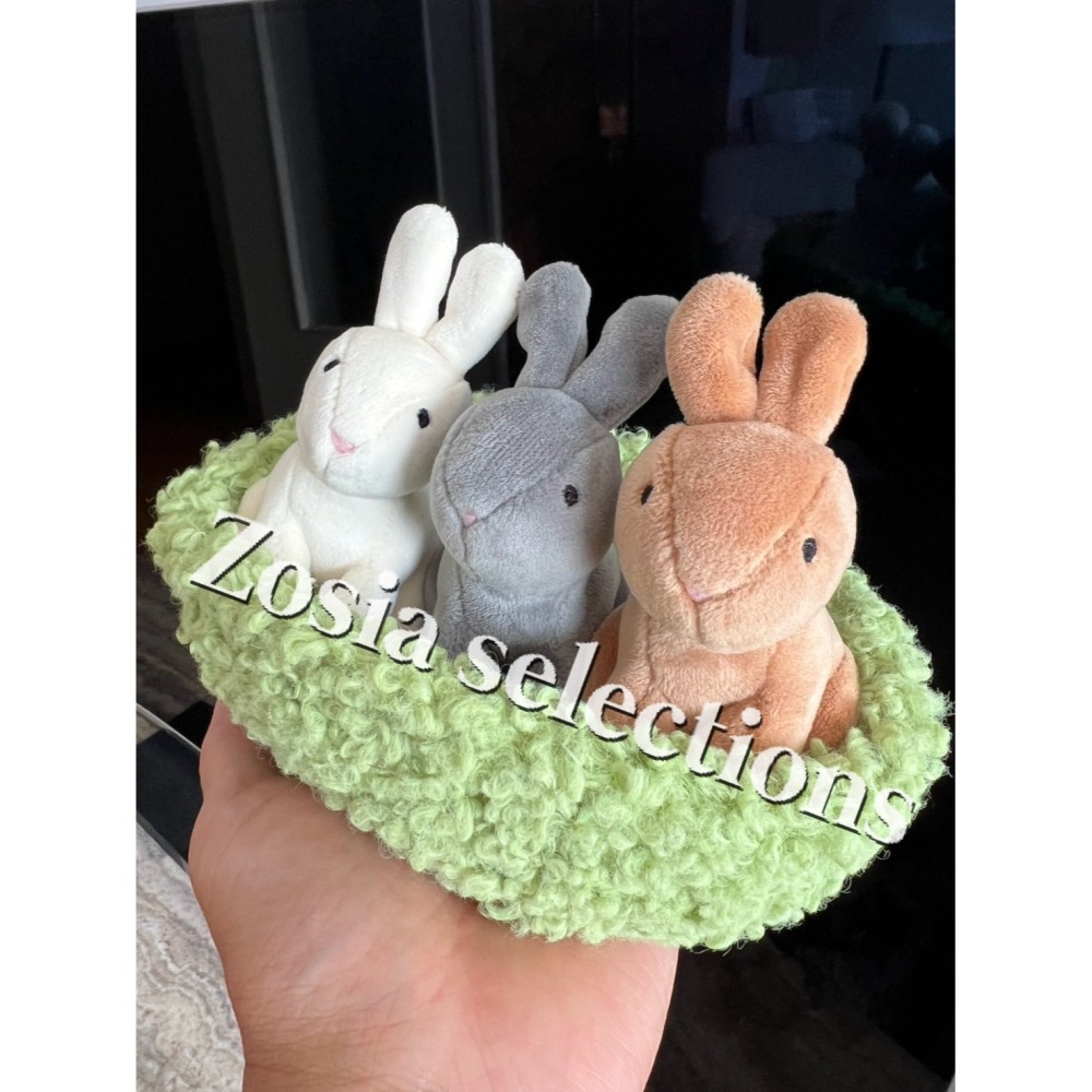 🇫🇷法國直送 Jellycat 三隻兔子巢 Nesting Bunnies 築巢兔子 絕版兔子娃娃 [築巢系列]-細節圖2