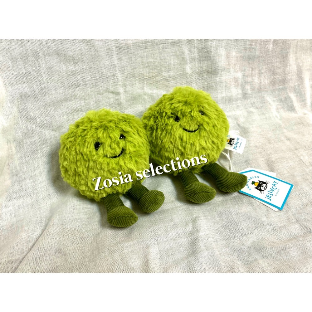 🇬🇧英國限定 Jellycat 豌豆兄弟娃娃 限定禮品套組 Dot and Peg Mushy Pea-細節圖3