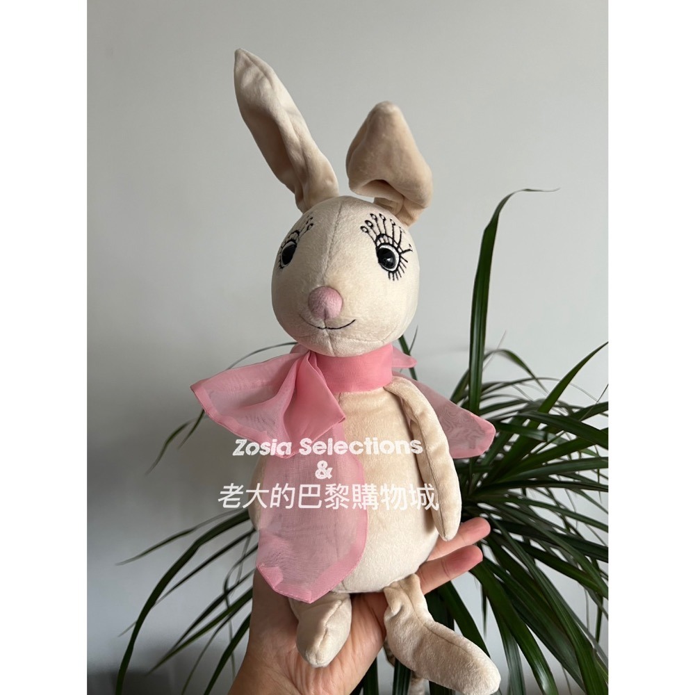 🇫🇷法國直送 Jellycat 長睫毛絲巾優雅兔娃娃 Brigitte Rabbit 退休款 絕版兔子娃娃-細節圖2