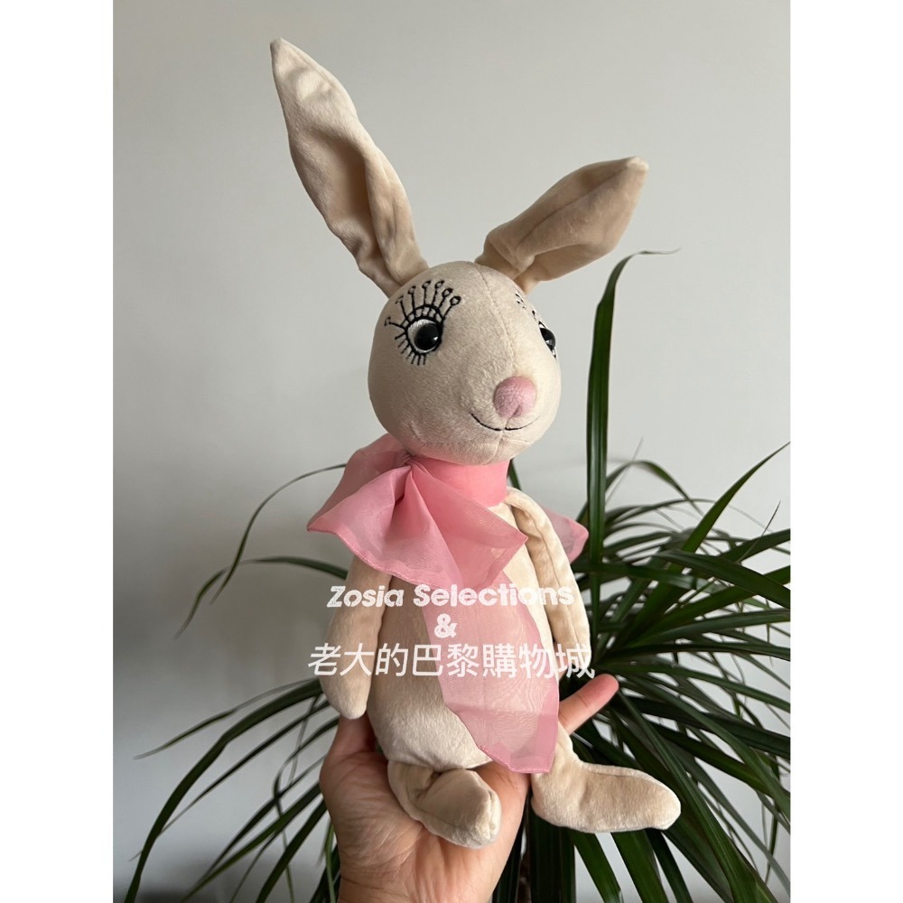 🇫🇷法國直送 Jellycat 長睫毛絲巾優雅兔娃娃 Brigitte Rabbit 退休款 絕版兔子娃娃-規格圖3