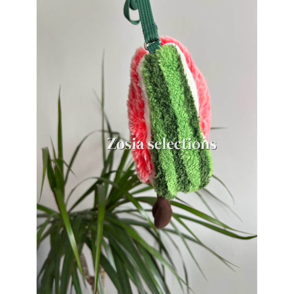 🇫🇷法國直送 Jellycat 西瓜包包 Amuseables Watermelon Bag 斜背包 退休款 絕版-細節圖3