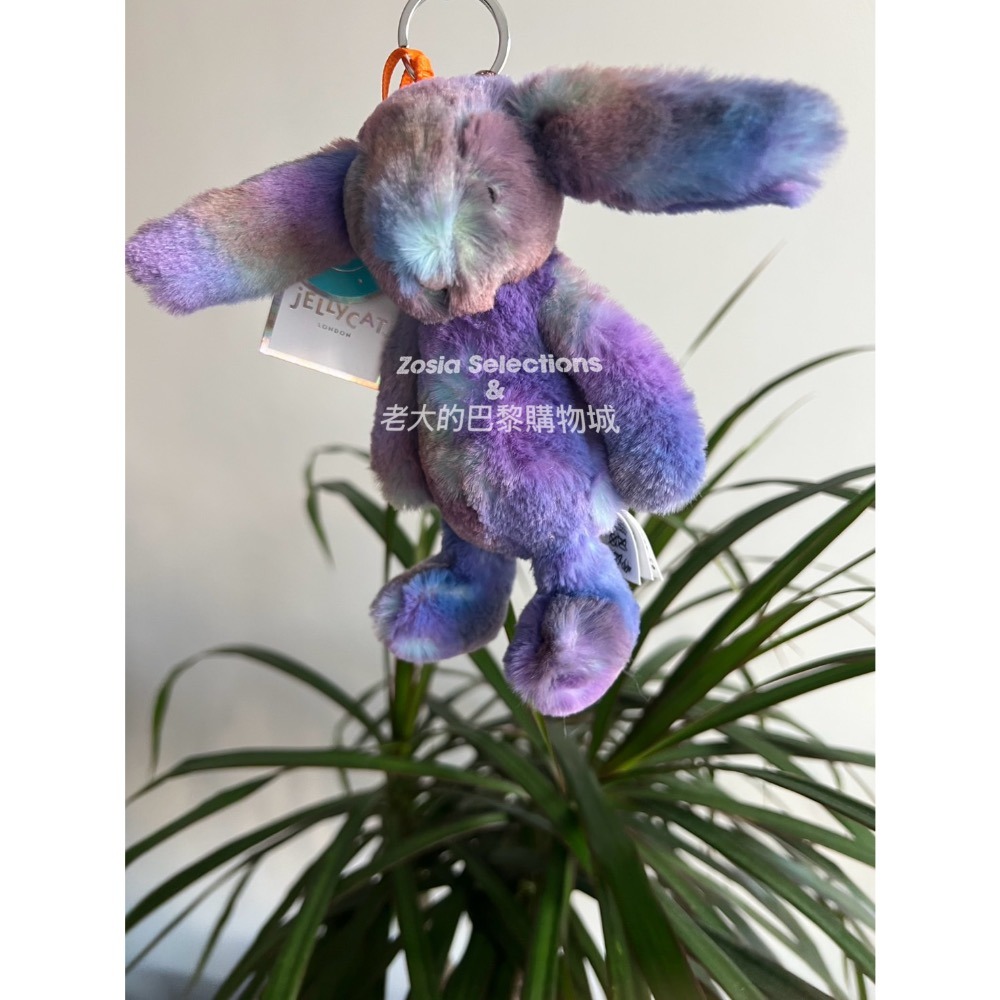 🇫🇷法國直送 Jellycat 銀標_太空幻彩 兔子吊飾 | Zodihop Luxe [吊飾/鑰匙圈]-細節圖4