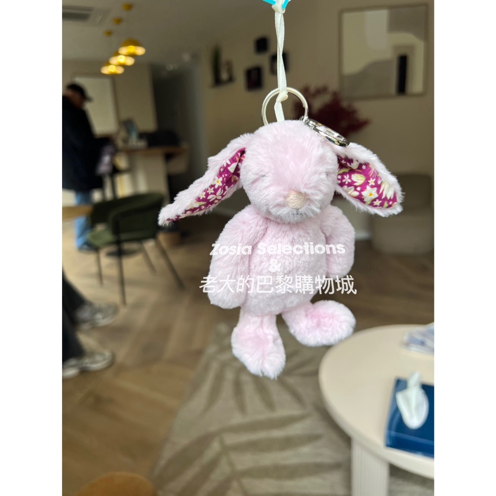 🇫🇷法國直送 Jellycat 花耳_薊花紫 兔子吊飾 | Thistlepop Blossom [吊飾/鑰匙圈]-細節圖2
