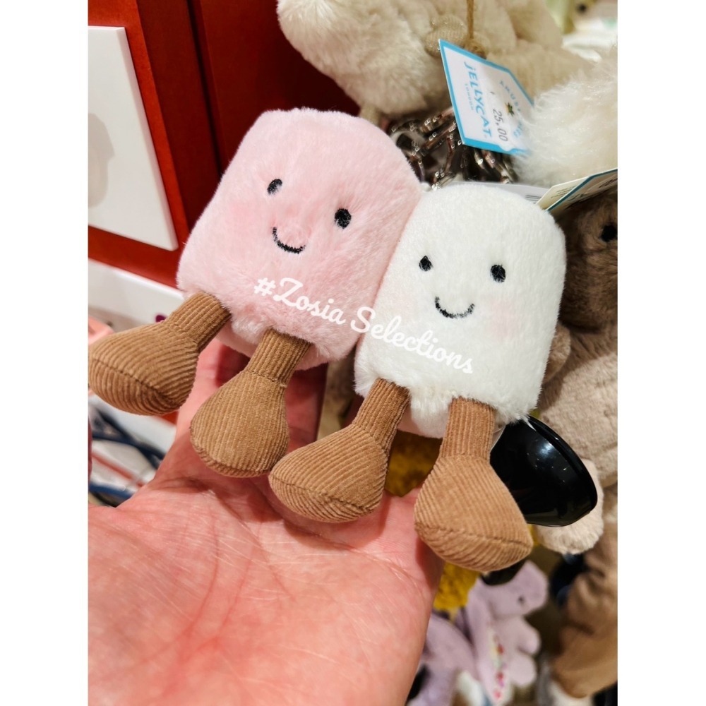 🇫🇷法國直送 Jellycat 雙胞胎棉花糖吊飾 | Pair of Marshmallows [吊飾/鑰匙圈]-細節圖3