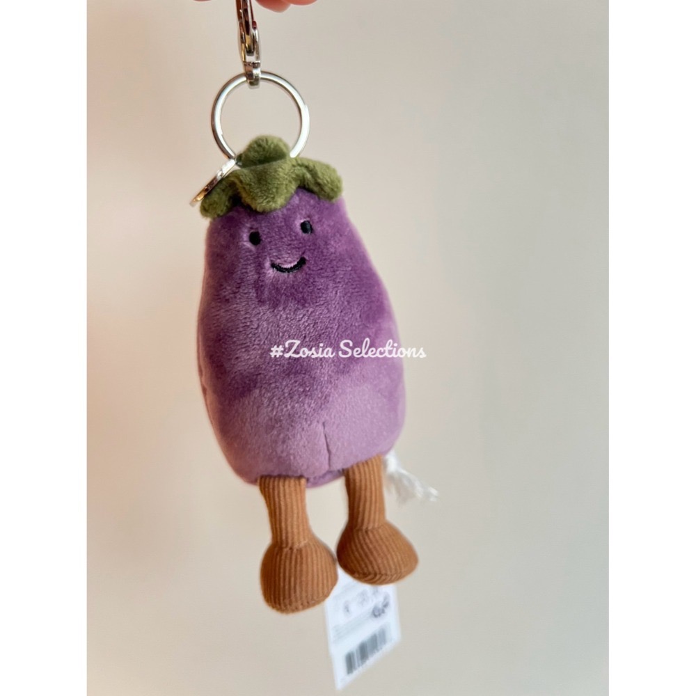 🇫🇷法國直送 Jellycat 茄子吊飾 🍆 | Amuseables Aubergine [吊飾/鑰匙圈]-規格圖3
