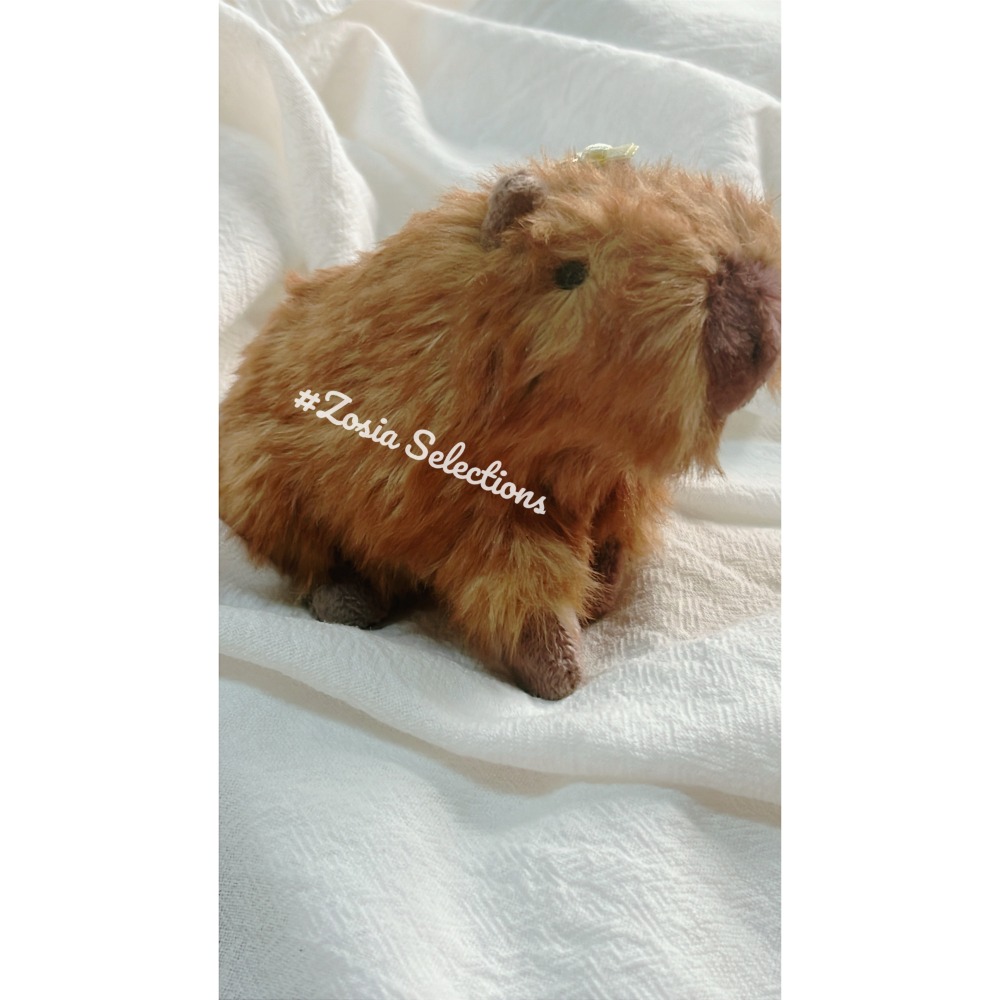 🇫🇷法國直送 Jellycat 卡皮巴拉吊飾 水豚君吊飾 | Clyde Capybara [吊飾/鑰匙圈]-細節圖5