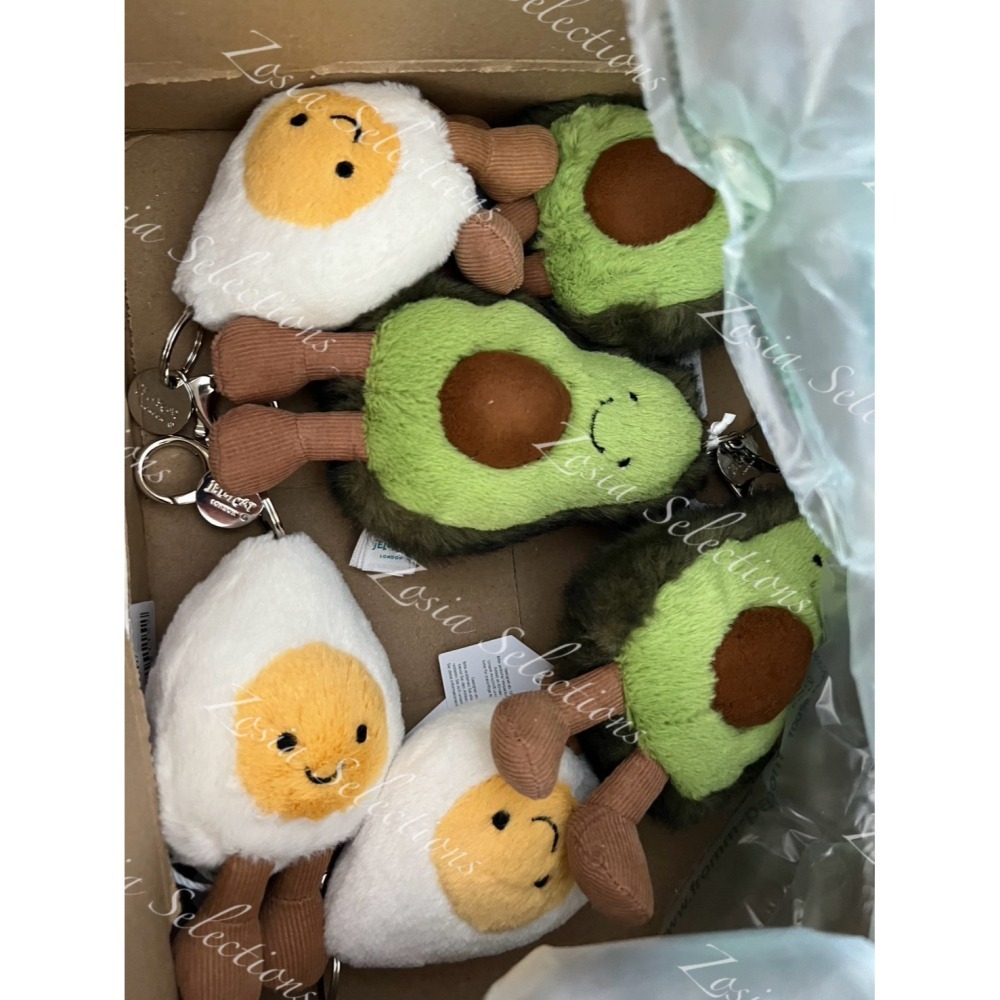🇫🇷法國直送 Jellycat 酪梨吊飾 退休款 絕版| Amuseables Avocado [吊飾/鑰匙圈]-細節圖2