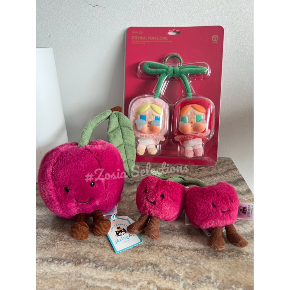 🇫🇷法國直送 Jellycat 櫻桃吊飾🍒 | Amuseables Cherries [吊飾/鑰匙圈]-細節圖6