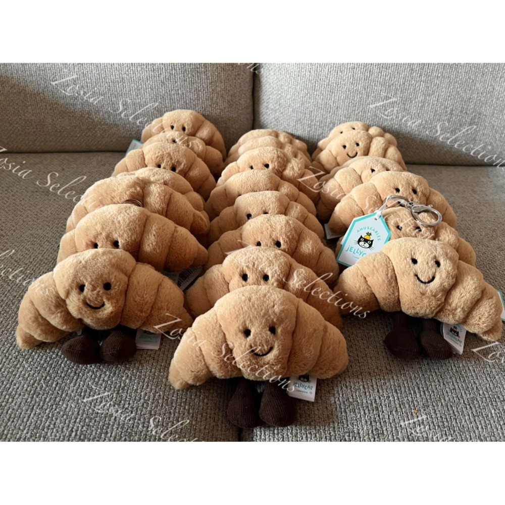 🇫🇷法國直送 Jellycat 可頌吊飾| Amuseables Croissant [吊飾/鑰匙圈]-細節圖5