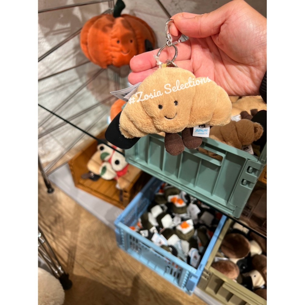 🇫🇷法國直送 Jellycat 可頌吊飾| Amuseables Croissant [吊飾/鑰匙圈]-細節圖6