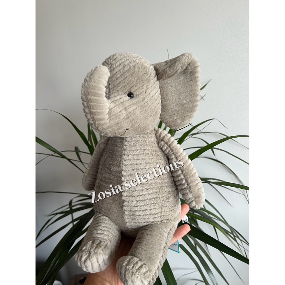 🇫🇷法國直送 Jellycat 線條小象娃娃 Quaxy Elephant 絕版 退休款 娃娃玩偶-細節圖2