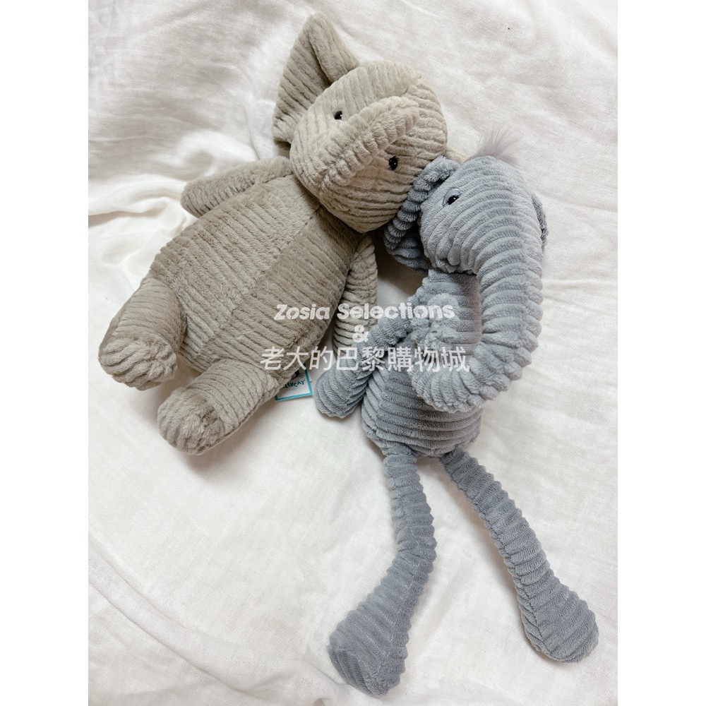 🇫🇷法國直送 Jellycat 線條小象娃娃 Quaxy Elephant 絕版 退休款 娃娃玩偶-細節圖3
